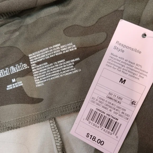 Ultra soft high waist camo leggings  Wild Fable Target NWT Size Varies - Picture 2 of 7